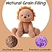 Gudisi Microwavable Weighted Lion Stuffed Animals for Warmth Comfort Heatable Lavender Scented Cute Soft Plushie Toy Gift for Boys GirlsKids Adults - Image 4