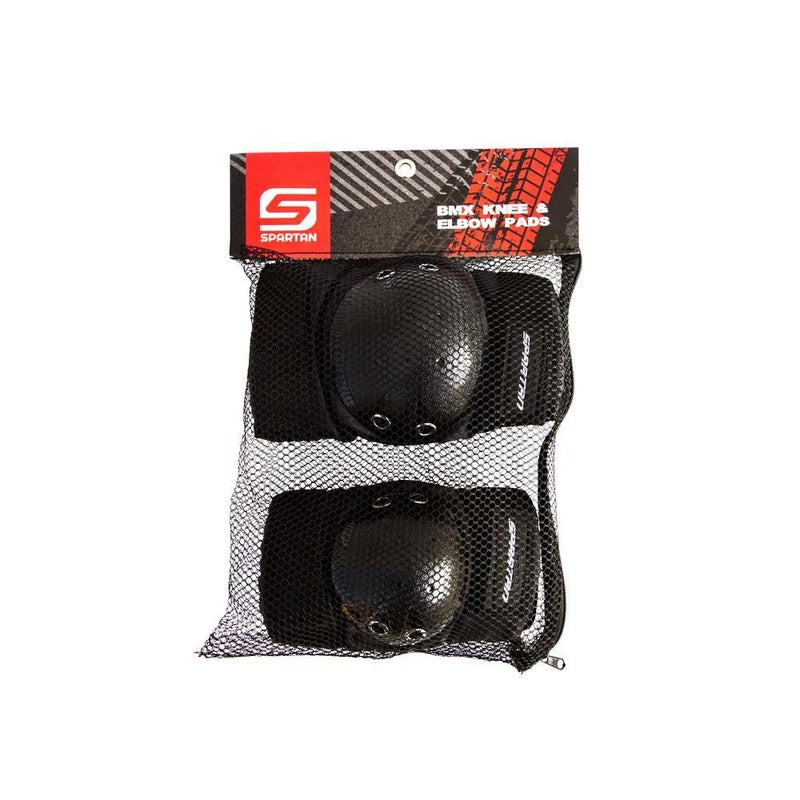 Spartan Knee & Elbow Pads Set for Kids | Size S/M | Foam Cushion with Hard Plastic Slide Caps | Soft Fleece Interior | Velcro Straps | Protective Gear for Skating, Biking & Scootering | SP-KP-9001 - Image 4