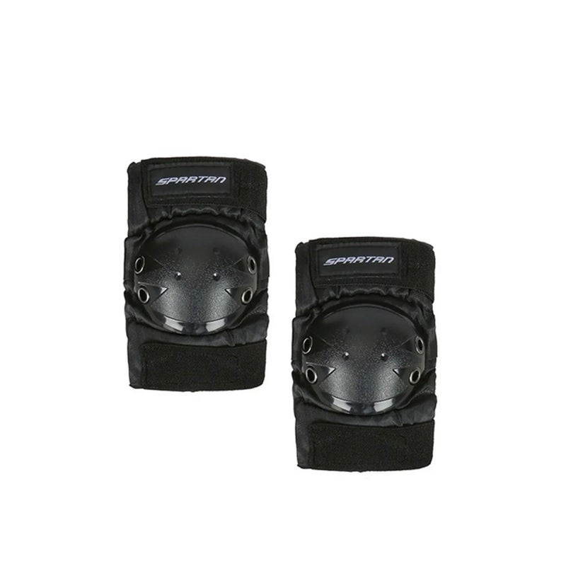 Spartan Knee & Elbow Pads Set for Kids | Size S/M | Foam Cushion with Hard Plastic Slide Caps | Soft Fleece Interior | Velcro Straps | Protective Gear for Skating, Biking & Scootering | SP-KP-9001 - Image 2