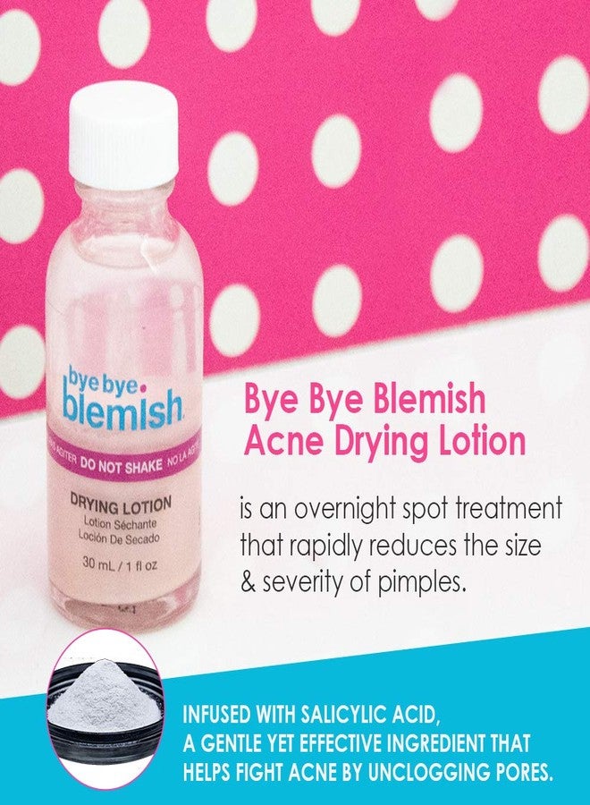 Bye Bye Blemish Acne Drying Lotion, Reduce Pimples Overnight, On-the-Spot Pimple Treatment, Beauty Skincare Essential - 1oz. (3 Pack) - Image 3