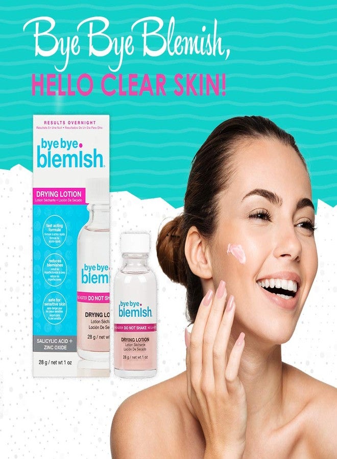 Bye Bye Blemish Acne Drying Lotion, Reduce Pimples Overnight, On-the-Spot Pimple Treatment, Beauty Skincare Essential - 1oz. (3 Pack) - Image 2