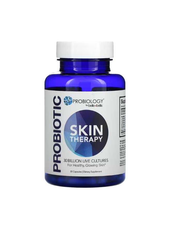 Belle+Bella Probiology Probiotic Skin Therapy 30 Billion CFU 30 Capsules - Image 1