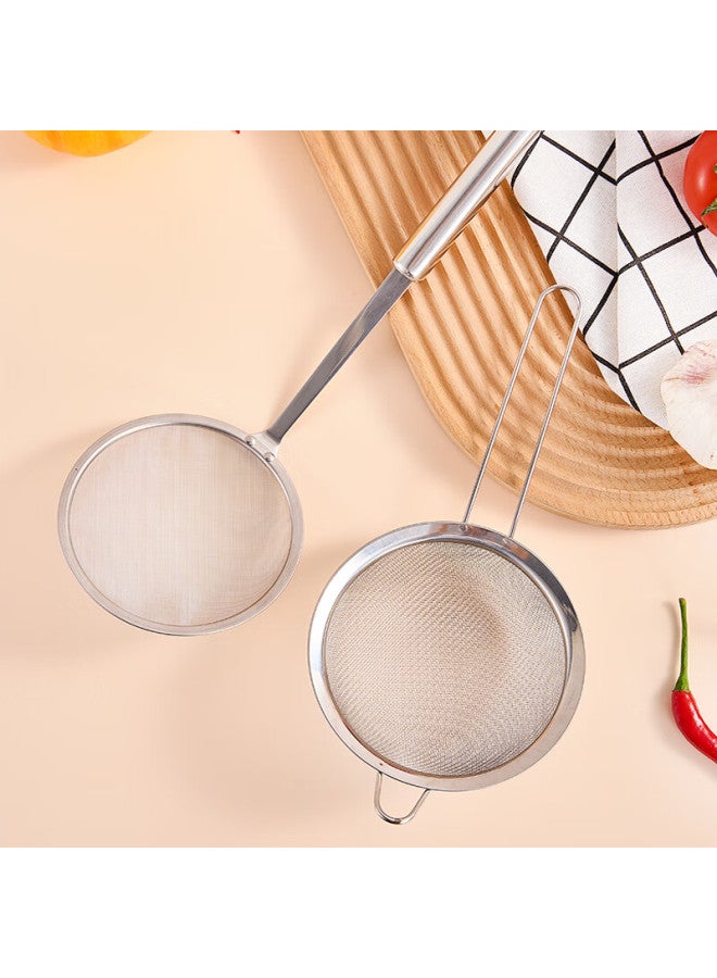 Jekero Jiekainuo 304 Stainless Steel Strainer Skimmer, Soy Milk Filter Ladle, Frying Basket, Froth Remover, Flour Sieve, Two Pieces - Image 4