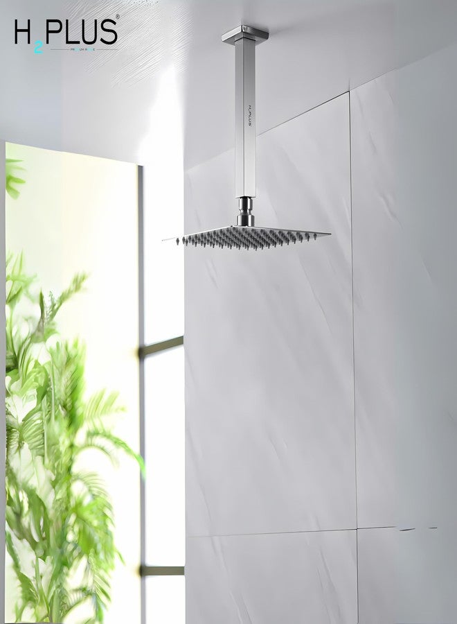 H2 PLUS H2plus® Chrome Plated Stainless Steel Shower arm with Wall Flange. (CEILING ARM, 12 INCH) - Image 4