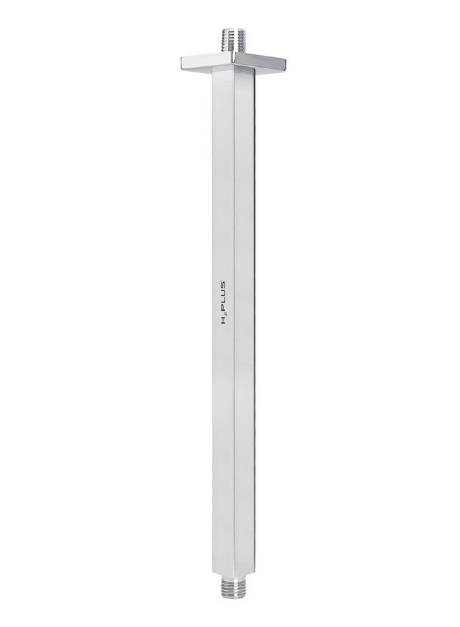 H2 PLUS H2plus® Chrome Plated Stainless Steel Shower arm with Wall Flange. (CEILING ARM, 12 INCH) - Image 1