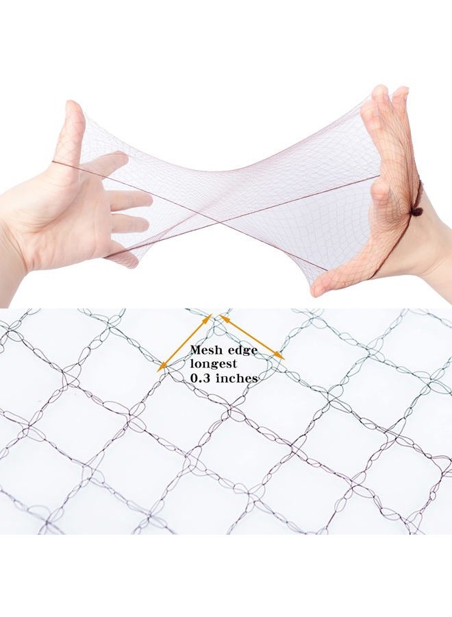 WeKen Dark Brown Hair Net 100Pcs,WeKen Individual Package 20 Inches Invisible Elastic Edge Mesh Bun Hair Nets for Food Service, Ballet Bun, Sleeping, Women and Wig - Image 3