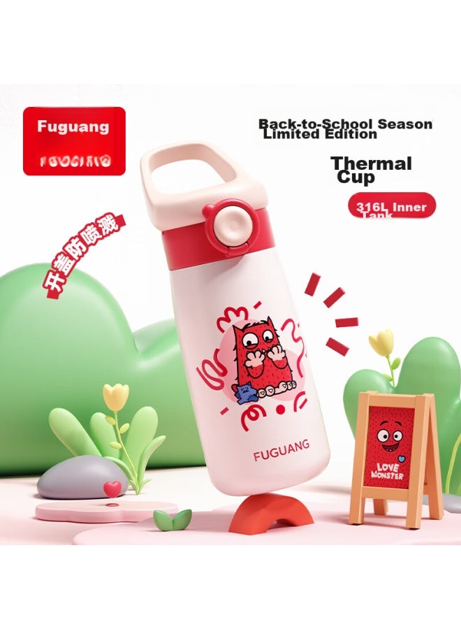 Fga Fuguang Children's Insulated Cup, 316l Stainless Steel, Large Capacity, With Straw, Portable, For Pregnant Women, Babies, And Students, Water Bottle - Image 1