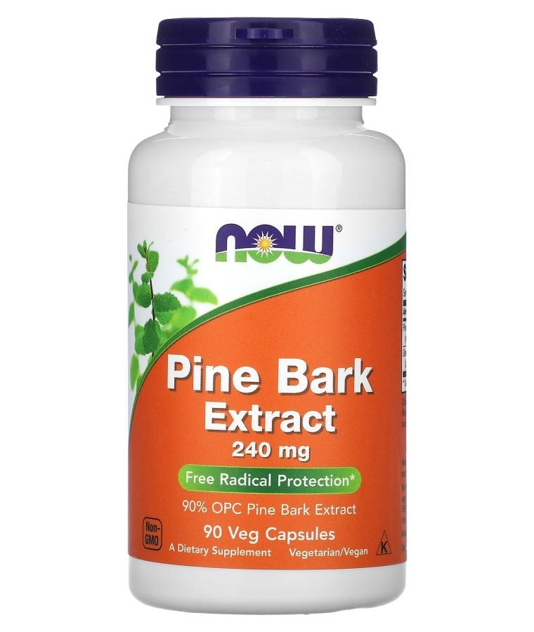 now Pine Bark Extract 240 mg 90 Veg Capsules