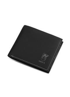 RAHALA RA104 Genuine Leather Multiple Card Slots Casual Bifold Wallet - Black  - Image 1