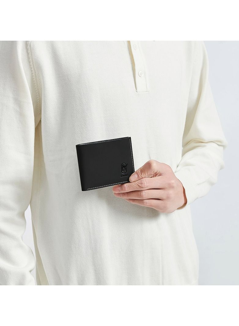 RA104 محفظة جلد مستوردة مناسبه لحمل الكروت والبطاقات ذات جودة عالية من رحالة - اسود