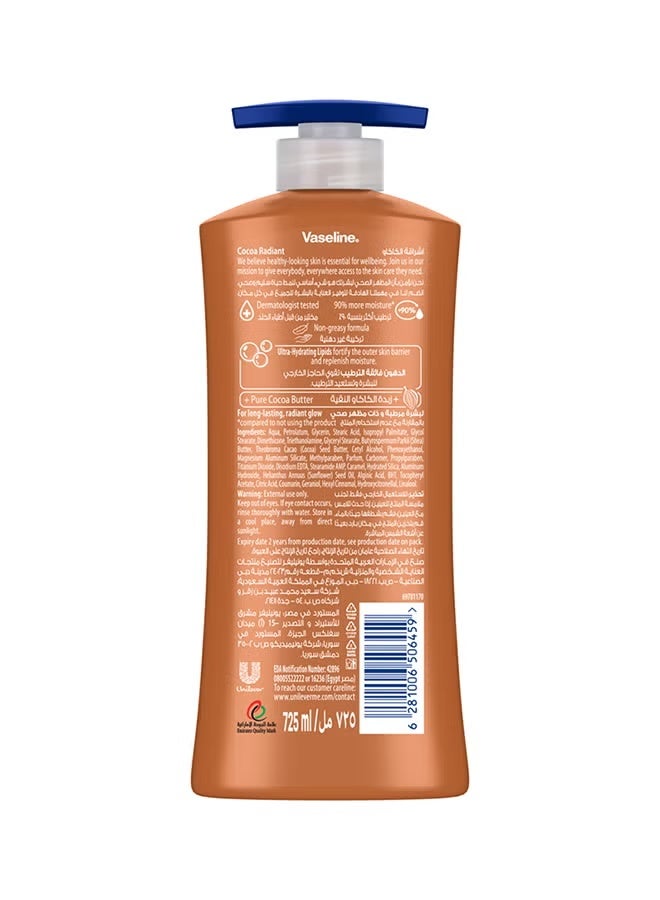 Vaseline Intensive Care Cocoa Radiant Body Lotion 725ml - Image 2