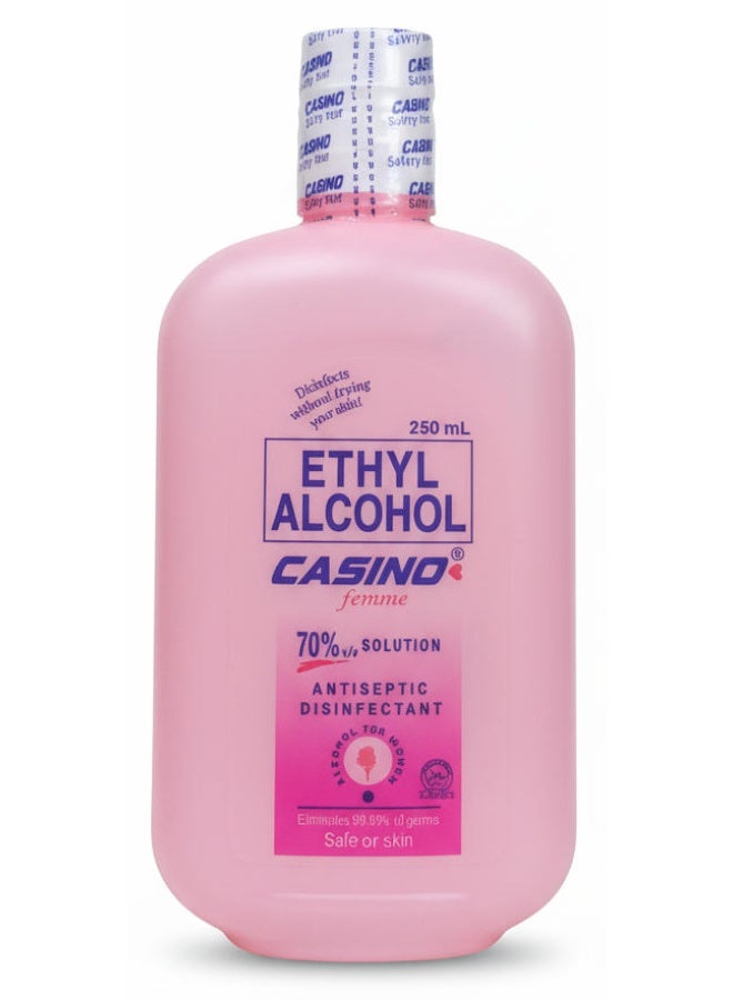 كازينو كحول إيثيلي نسائي يقضي على 99.9% من الجراثيم، مطهر ومطهر 250 مل