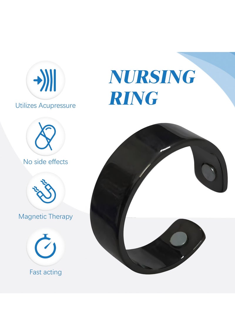 SOUTH MOON Blood Glucose Control Ring, 2 Pieces Blood Sugar Regulator Ring for Acupressure for Women Men Adjustable Blood Glucose Control Ring - Image 3