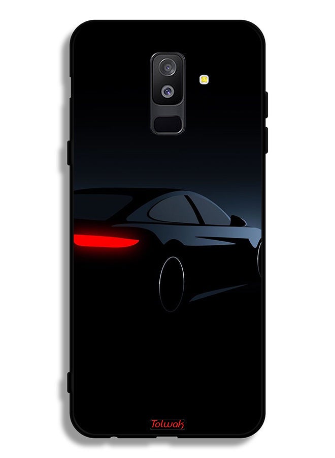 Tolwak Samsung Galaxy A6 Plus (2018) Protective Case Cover Dark Car - Image 1