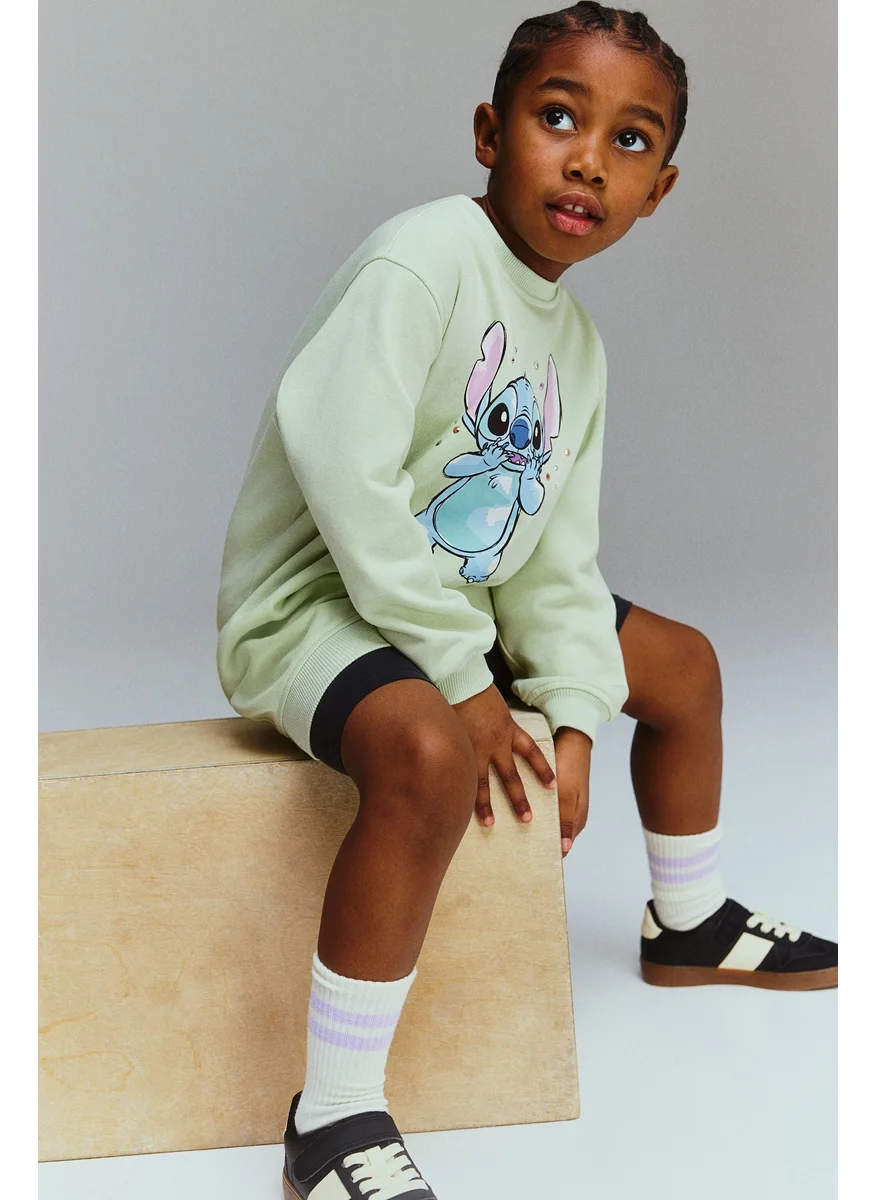 H&M Printed Sweatshirt Dress