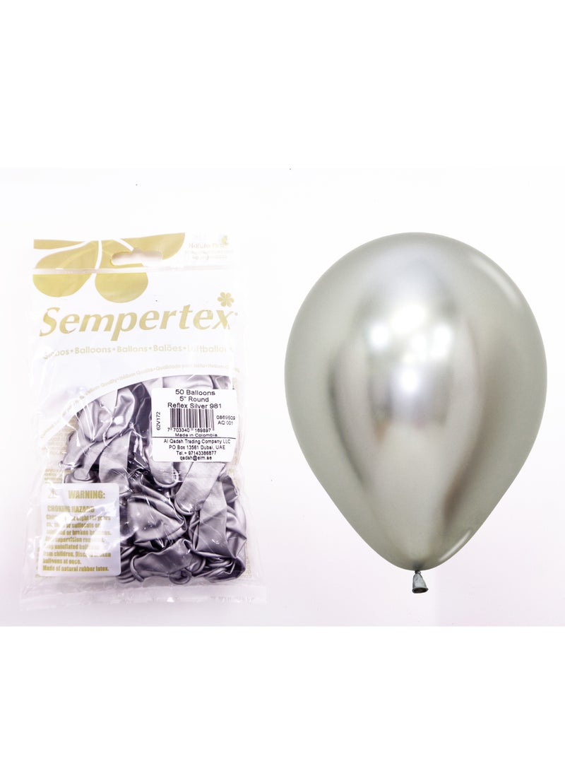 Sempertex 5'' (50pcs) Reflex Silver (0868859) - Image 3