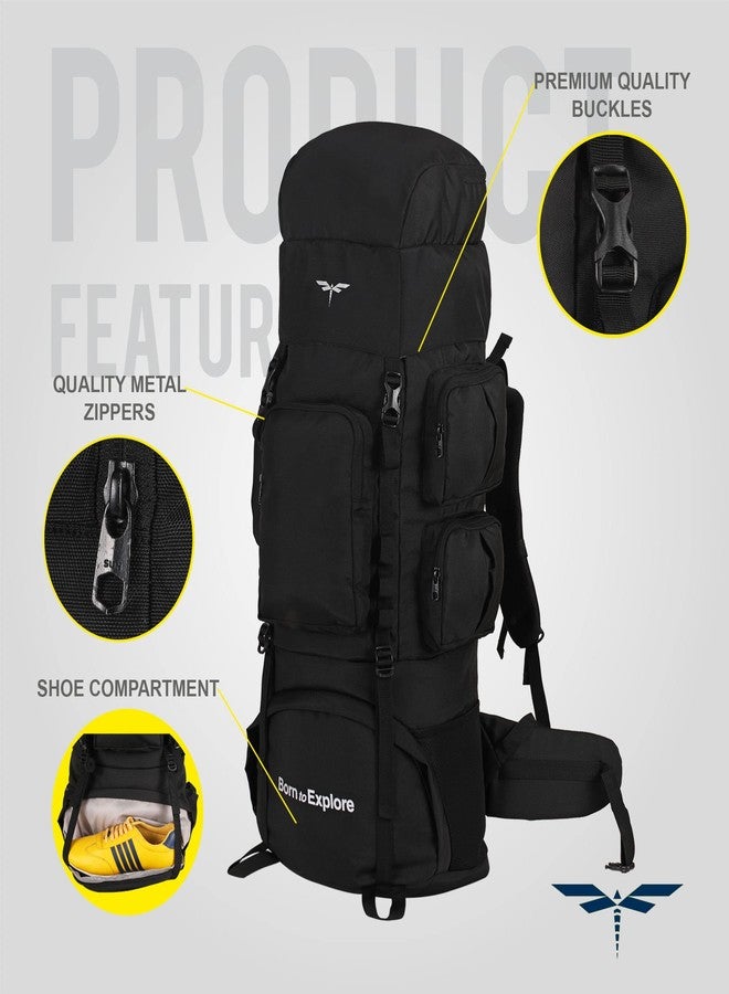 Impulse 3 Compartments Banyan Ii Multicolor 75Litre Men's Travel Rucksack Backpack For Hiking,Trekking,Camping With 1 Year Warranty - Image 3