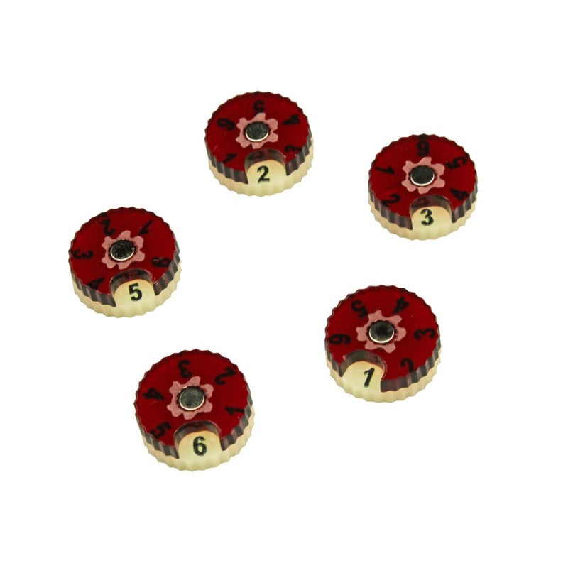 LITKO Mini Wound Dials Health Tracker Life Counter Tabletop Games Collectible Card Games Living Card Games Role Playing Games LCG RPG Ivory Translucent Red - Image 3