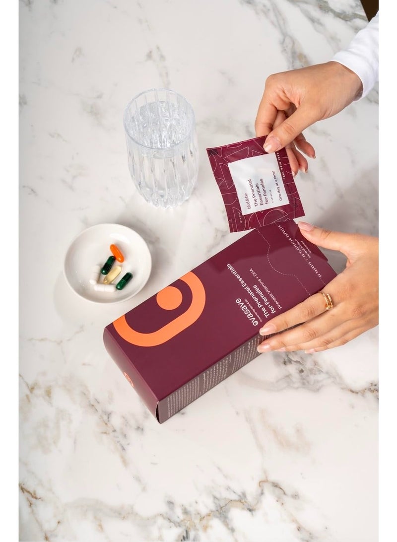 Ovasave Prenatal Essentials 120 Softgels for Pregnancy Support with 24 Key Nutrients including Methylated Folate, Choline, DHA & Iron - Image 4