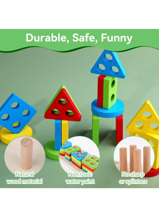 TOY GARDEN 2-in-1 Magnetic Fishing Game with Shape Sorter Educational Wooden Toy for Toddlers Creative Learning Playset for Boys and Girls High Quality Fine Motor Skills Development Birthday Gift for Kids - Image 5