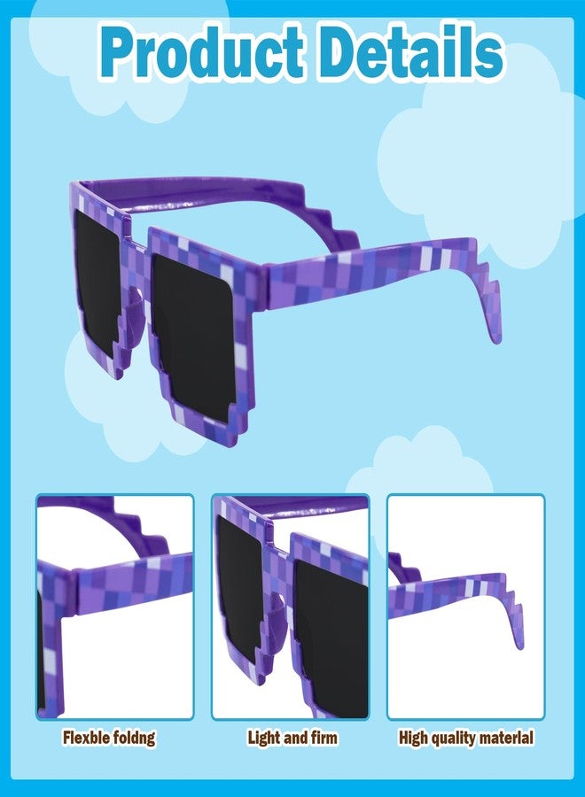 Timisea Pixel Sunglasses 36 Pairs Colorful Glasses,Pixel Theme Party Favors,Pixel Glasses for Adults,Birthday Party Supplies - Image 3
