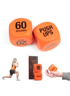 Ry1051 Exercise Dice Fitness Workout Routine Dice, Orange