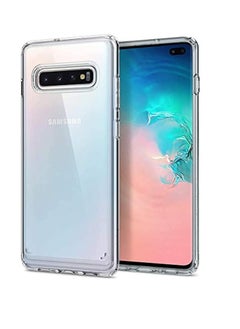 جراب حماية شفاف لموبايل سامسونج S10 بلس/  Samsung S10 Plus من البولي يوريثين المقاوم للحرارة مضاد للخدوش من تين تك - شفاف