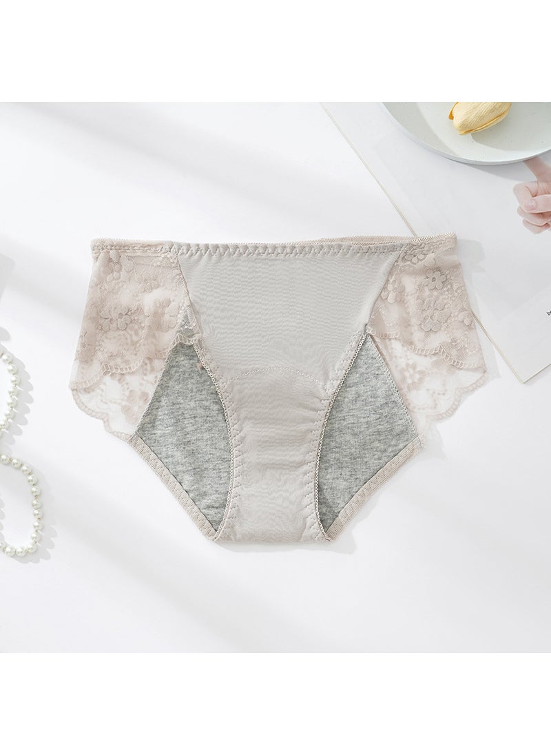 Generic Extended Lace Leakproof Menstrual Panties Red  - Image 4