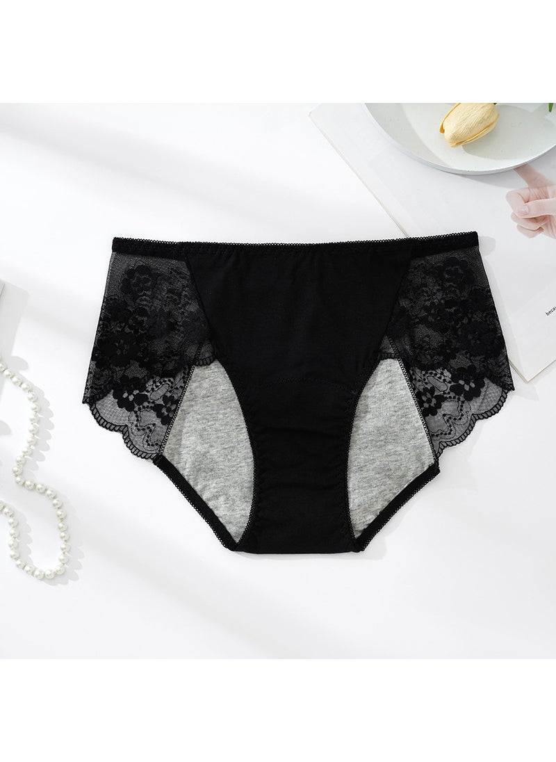 Generic Extended Lace Leakproof Menstrual Panties Red  - Image 3