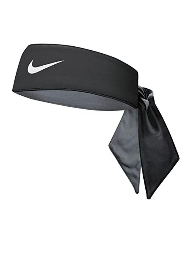 Nike Reversible Cooling Head Tie With Drifit Unisex (Black/Grey) - Image 1