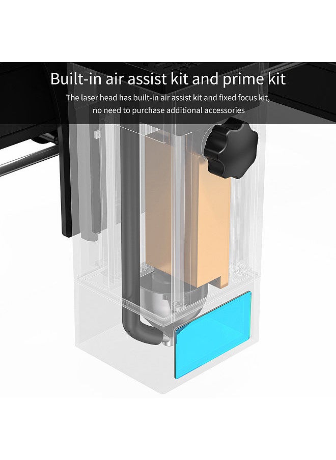 ATOMSTACK - Original ATOMSTACK M100 20W Laser Module Eye-protection & Air-Assisted Accessories HIgh Airflow 10-30L/min Adjustable Cleaner Smoother Cutting Object Edges for ATOMSTACK 5W series - Image 1