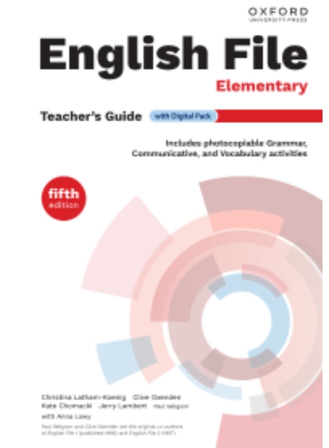 Oxford English File- Fifth edition of the English file teaching and methodological kit -- Elementary_Teachers_Book - Image 1