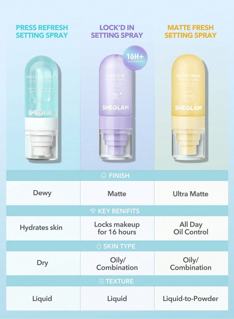 SHEGLAM Lock'd In Setting Spray White - Image 5