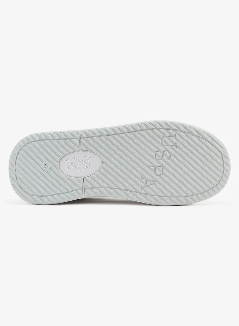 U.S. Polo Assn. white Women's  White Low-Top Sneakers - Style that Moves, Comfort Shoes that Lasts for Women | Best Price UAE