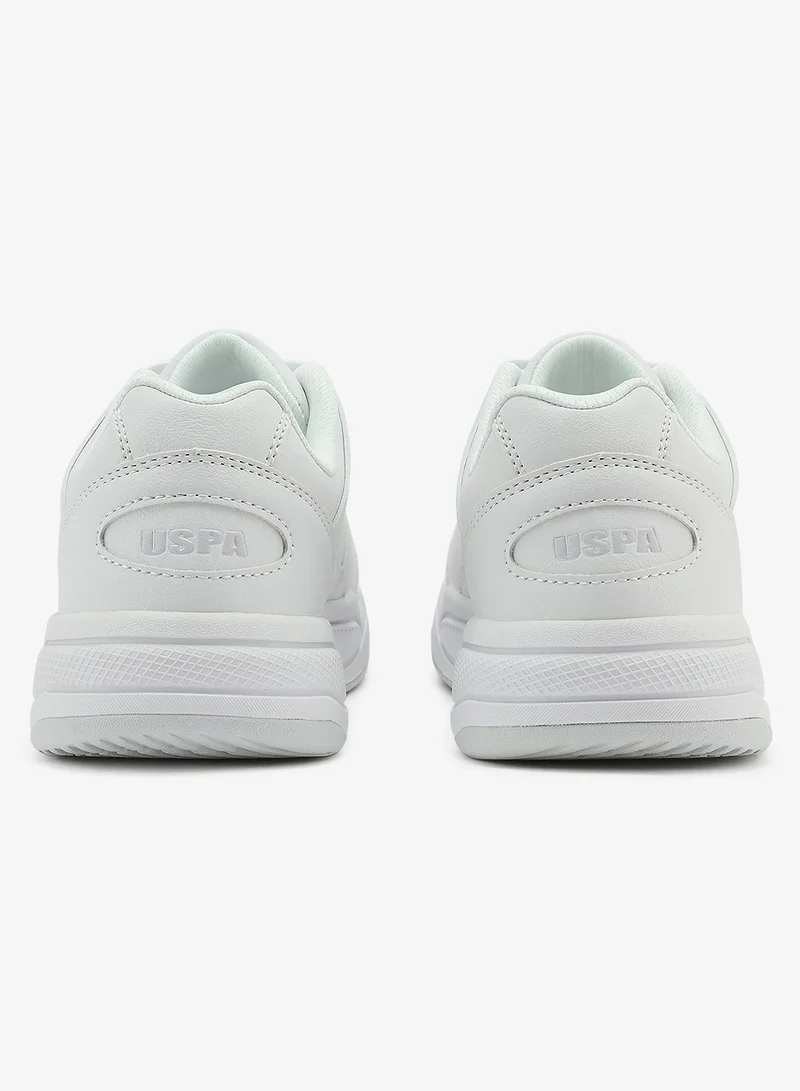 U.S. Polo Assn. white Women's  White Low-Top Sneakers - Style that Moves, Comfort Shoes that Lasts for Women | Best Price UAE