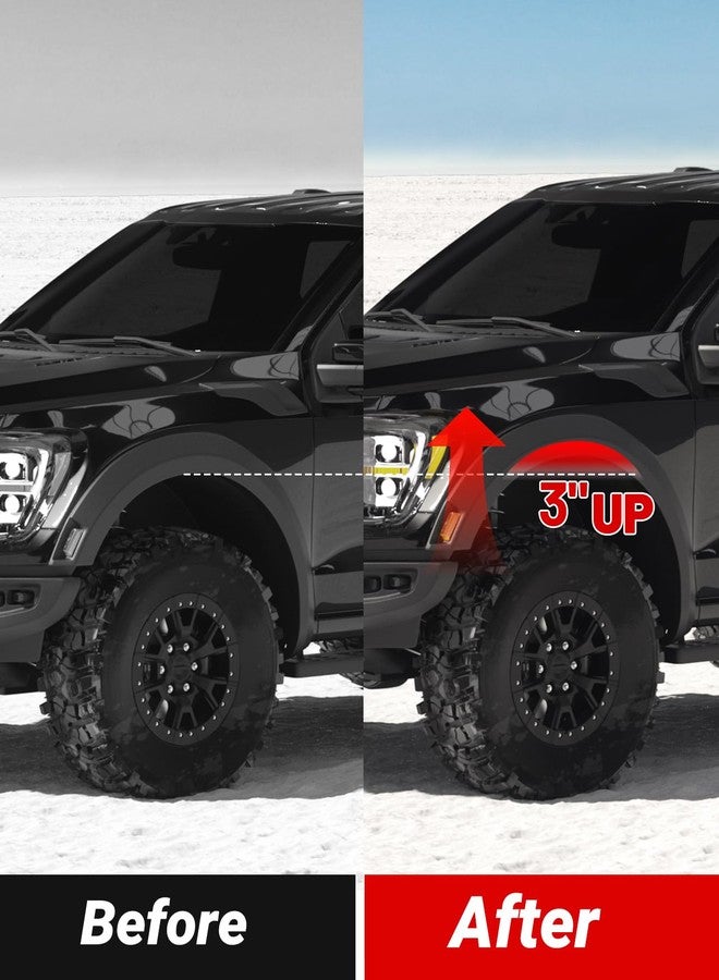 EVIL ENERGY 3" Front Leveling Lift Kit Compatible with 1994-2010 Ram 1500 2500 3500 2WD, 2011-2018 Ram 1500, 2011 Ram 2500 3500 2WD, 3 inch Front Suspension Strut Spacers Black - Image 5