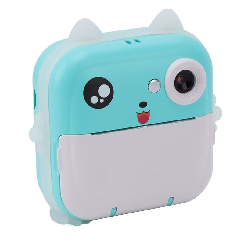 Digital Print Camera: Sky-blue, 24MP HD 1080P Video, One-button Operation - AI Face Recognition, Anti-blue Light Coating for Kids, Home Play, Holiday Gifting - Image 2