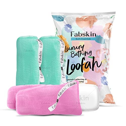 FABSKIN Luxury Bathing Round Loofah for Men and Women (Soap Loofah) - Image 1