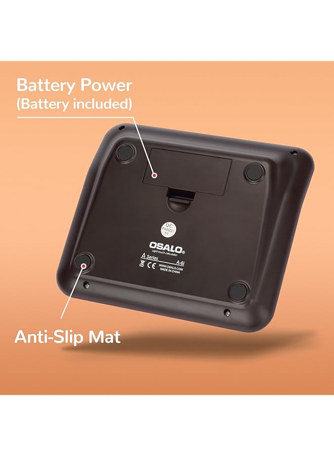 إيروريكس آلة حاسبة ميكانيكية أساسية قديمة، 12 رقمًا، شاشة LCD كبيرة للحياة اليومية والعمل المكتبي الأساسي والمدرسة والاستخدام المنزلي، لون بني - Image 5