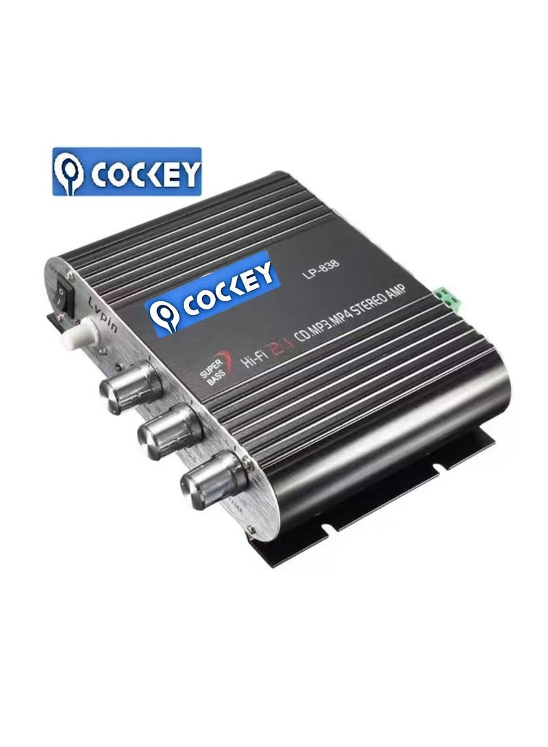 COCKEY Mini Stereo HIFI2.1 Audio Power Amplifier - Image 2