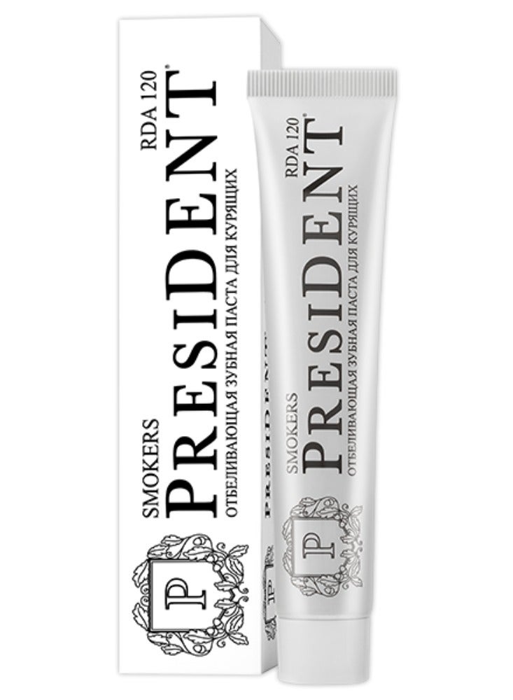 بريزدنت معجون أسنان بريزدنت سموكر 75 مل – لإزالة تصبغات التدخين وانتعاش يدوم طويلاً - Image 1