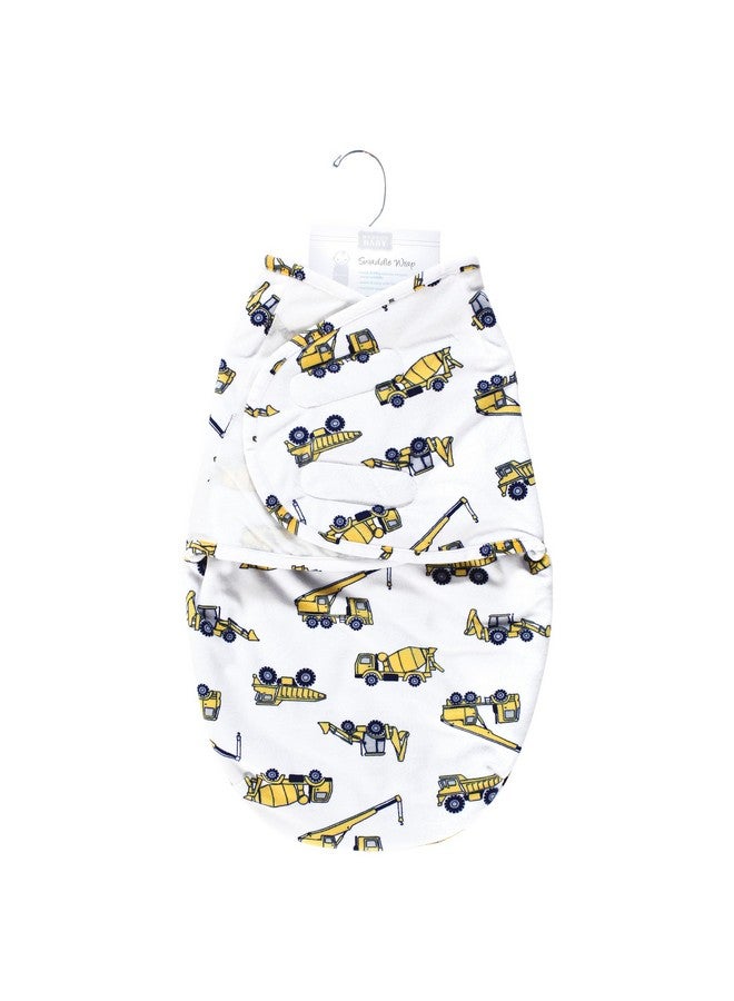 Hudson Baby Unisex Baby Plush Faux Fur Swaddle Wrap, Construction, 0-3 Months - Image 2