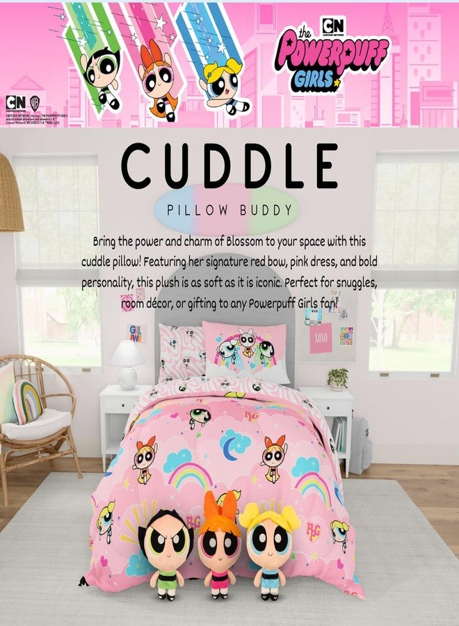 Franco تحف وسادة كودل سوبر ناعمة مريحة مزينة بفتيات القوة بلوسوم (منتج مرخص رسميًا) من فرانكو - Image 3