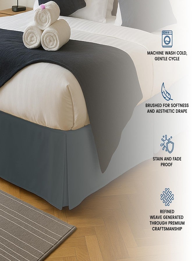 Utopia Bedding Twin Bed Skirt - Soft Quadruple Pleated Ruffle - Easy Fit with 15 Inch Tailored Drop - Hotel Quality, Shrinkage and Fade Resistant (Twin, Grey) - Image 5