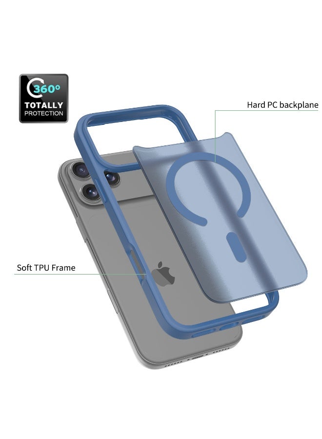 ZXING ‌Magnetic iPhone17 Pro Max Case Deep Blue MagSafe Slim 360 Drop Protection - Image 4