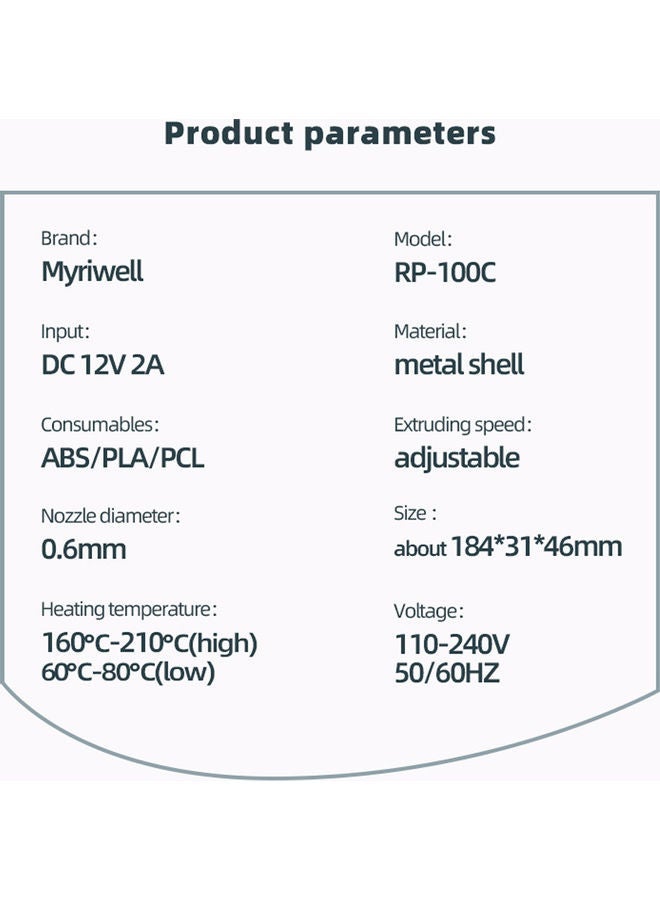 NIBEMINENT Portable 3D Pen Purple - Image 5