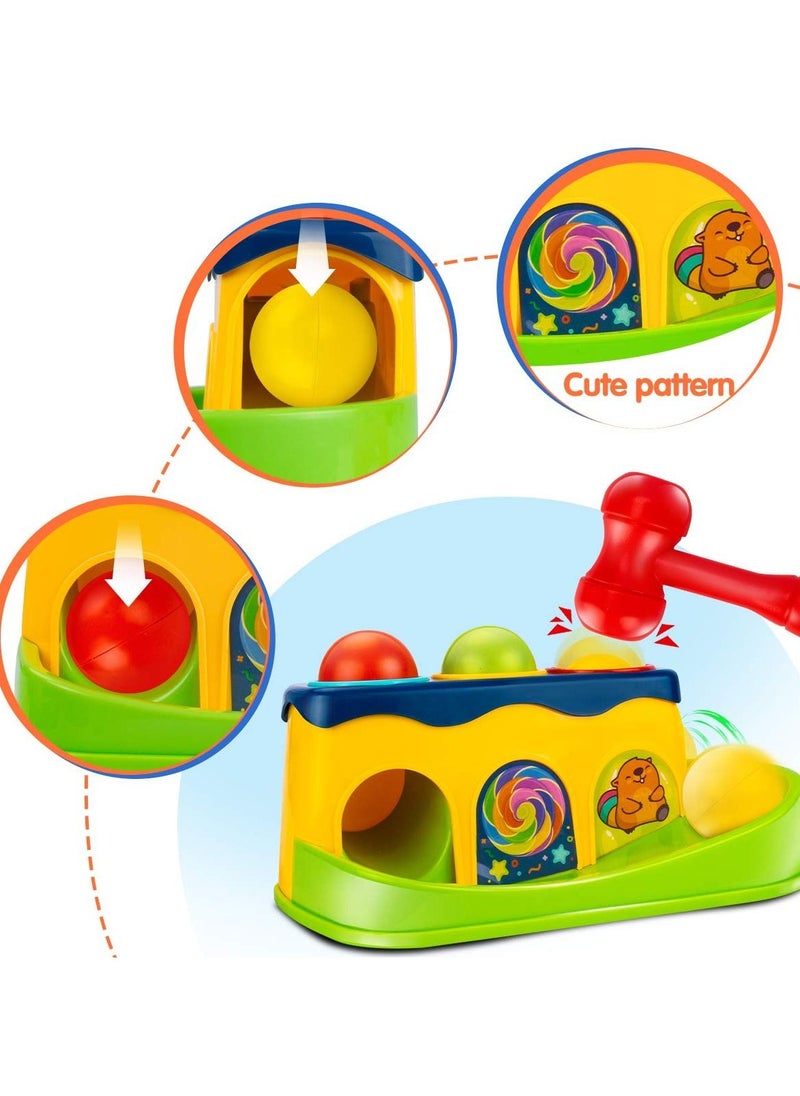 Joshberg Hammer and Ball Drop Toys for Boy Girl Infant Pound a Ball Toddler Toys  - Image 4