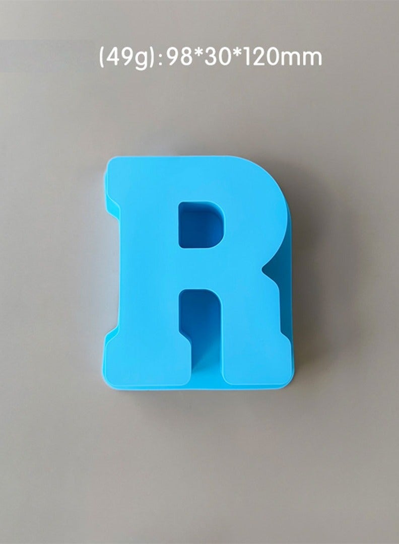 Multipurpose Medium Silicone Mold in R Shape for Epoxy Resin, Chocolate, Wax, and Soap – Heat-Resistant and Reusable Food-Grade Mold for Crafts and Baking - Image 1