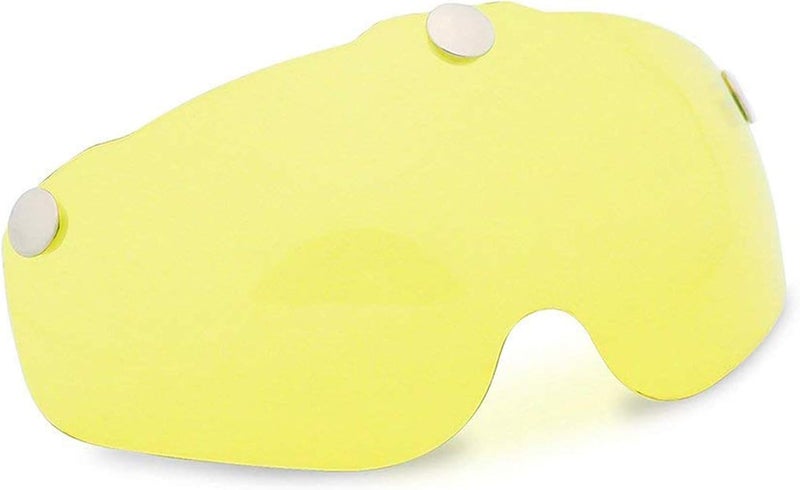 Shinmax Removable Magnetic Visor Shield for BC-069 Cycling Helmet - Yellow - Image 1