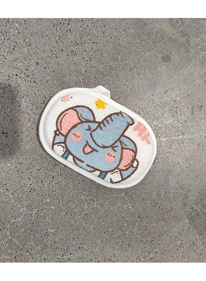 جلوسكي 1pc اسفنجة الاستحمام، الكرتون الناعم تقشير الاسفنجة الاستحمام، غسيل رغوة ناعمة، اسفنجة الاستحمام، الحمام المواد الناعمة اسفنجة الاستحمام، اسفنجة الاستحمام الاستحمام، إكسسوارات الحمام - Image 1